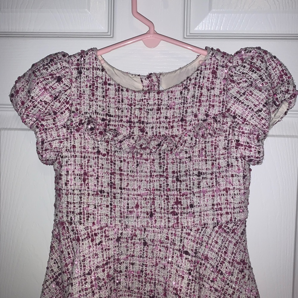 Janie and Jack Purple/Pink Shimmer Dress - Picture 3 of 12